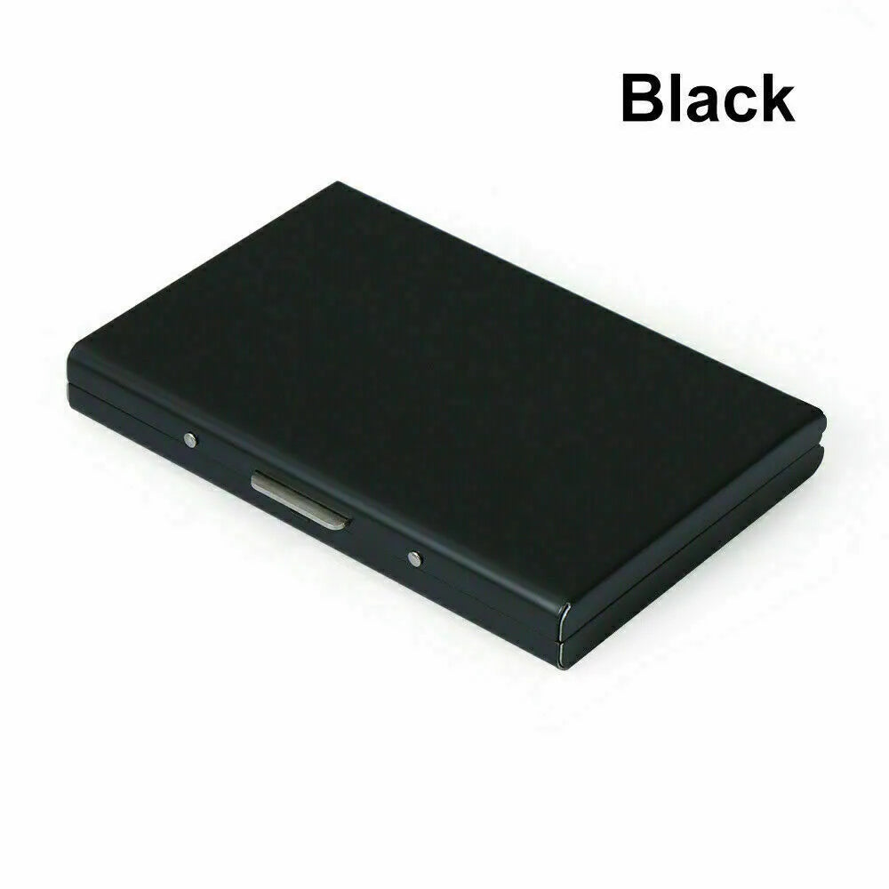 RFID Blocking Credit Card Holders Aluminum Protector Metal Wallet Thin Case Box.